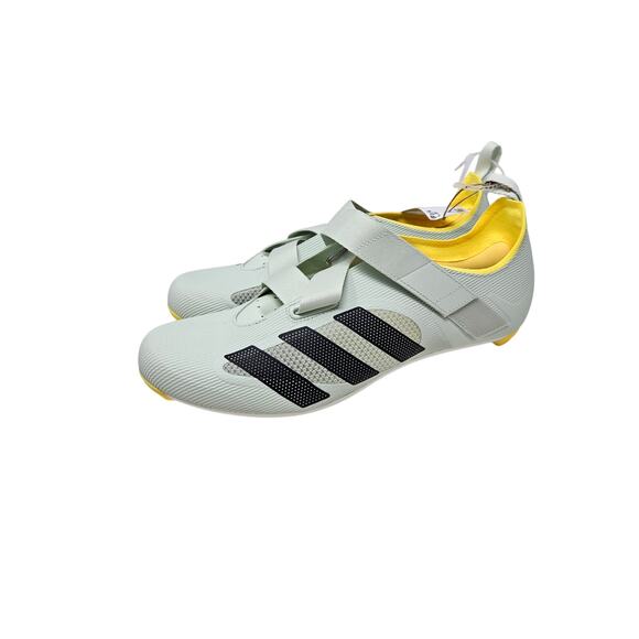 NEW Adidas 11.5 Cycling Shoe Sneaker Gray Gym Stripe Clip Active Workout - Picture 2 of 6